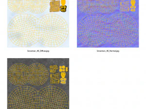 mu&ntilde;eco de nieve Modelo 3D