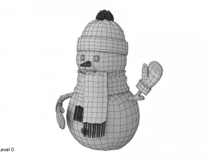 mu&ntilde;eco de nieve Modelo 3D
