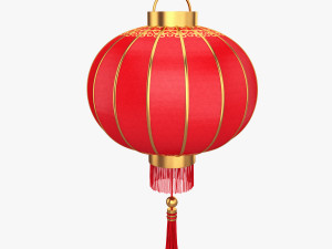 red chinese lantern 3D Model