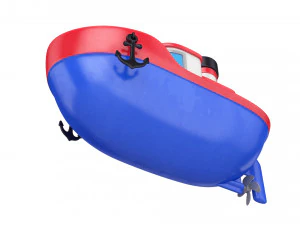 cartoon boat 3D Model