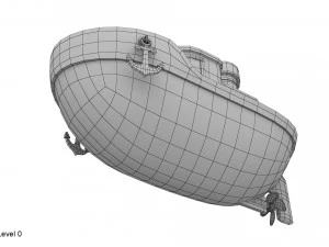 cartoon boat 3D Model