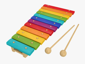 xylophone musical toy 3D Model