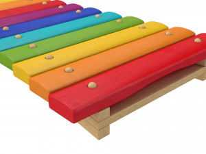 xylophone musical toy Model 3D