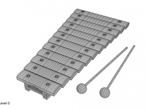 xylophone musical toy Model 3D