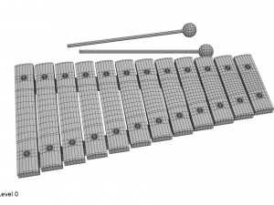 xylophone musical toy Model 3D