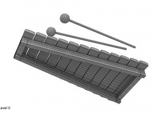 xylophone musical toy Model 3D