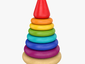 Spielzeugpyramide 3D Modell