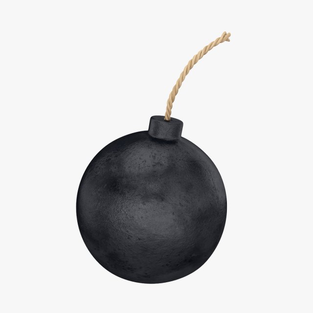 round bomb Modelo 3D .c4d .max .obj .3ds .fbx .stl .blend 