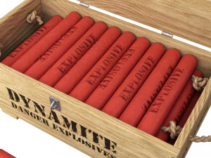 caja de dinamita Modelo 3D