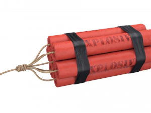 b&uuml;y&uuml;k bir grup dinamit 3D Model