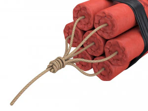 b&uuml;y&uuml;k bir grup dinamit 3D Model