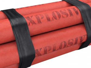 b&uuml;y&uuml;k bir grup dinamit 3D Model