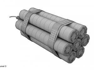 b&uuml;y&uuml;k bir grup dinamit 3D Model