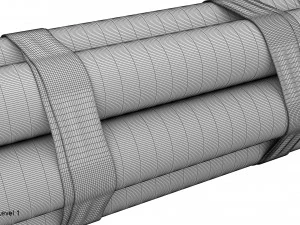 b&uuml;y&uuml;k bir grup dinamit 3D Model