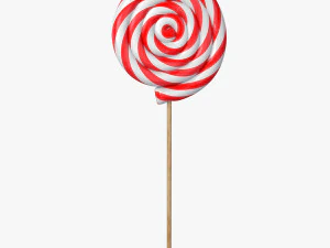 christmas swirl lollipop 3D Model