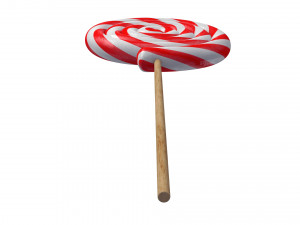 christmas swirl lollipop 3Dモデル