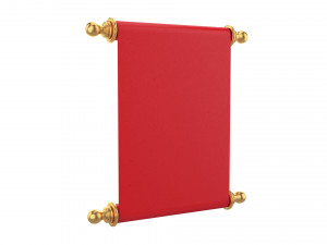 red scroll 3D 模型
