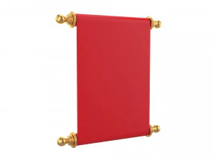 pergamena rossa Modello 3D