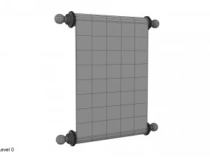 pergamena rossa Modello 3D