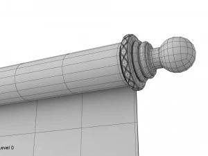 pergamena rossa Modello 3D