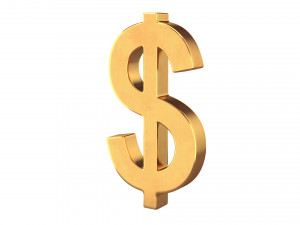 dollar symbol 3D-Modell