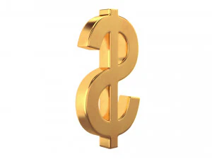 Dollar-Symbol 3D Modell