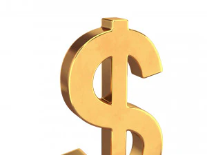 Dollar-Symbol 3D Modell