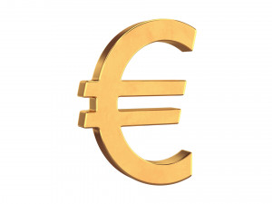 euro symbol Modelo 3D