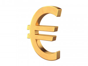 euro symbol Modelo 3D