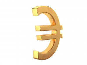 euro symbol Modelo 3D