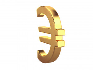 euro symbol Modelo 3D