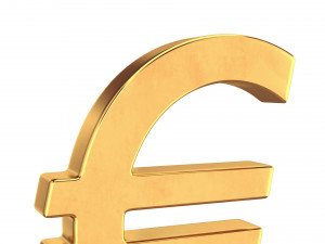 euro symbol Modelo 3D
