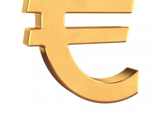 euro symbol Modelo 3D