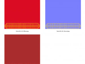 rotes Band 3D Modell