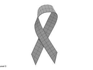 rotes Band 3D Modell