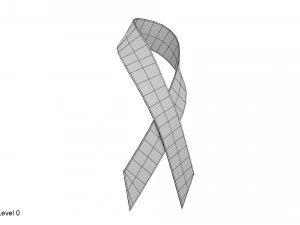 rotes Band 3D Modell