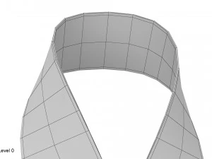 rotes Band 3D Modell