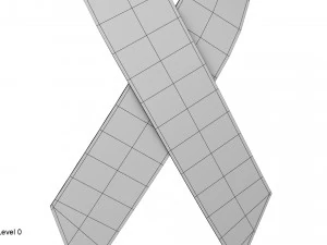 rotes Band 3D Modell