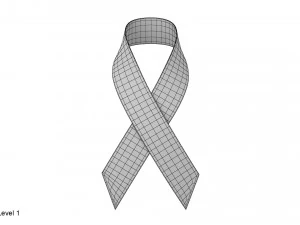 rotes Band 3D Modell