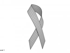 rotes Band 3D Modell