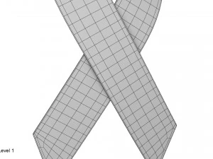 rotes Band 3D Modell