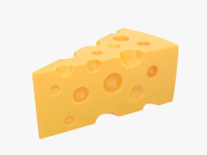 шматочок сиру 3D Модель