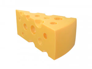 치즈 조각 3D 모델