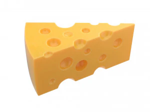 치즈 조각 3D 모델
