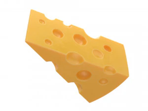 치즈 조각 3D 모델