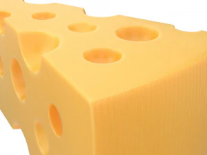 치즈 조각 3D 모델