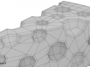 치즈 조각 3D 모델