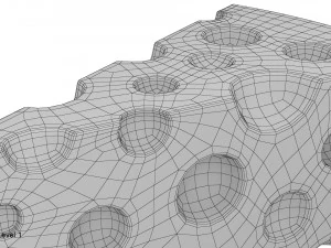 치즈 조각 3D 모델