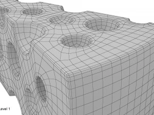 치즈 조각 3D 모델