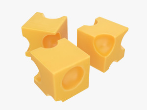 cheese cubes 3D Model